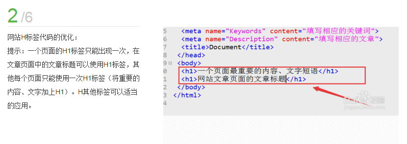 网站内部代码如何做优化